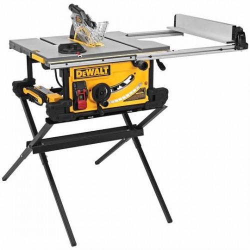 Dewalt DWE7490X 10" Job Site Table saw with Scissor Stand